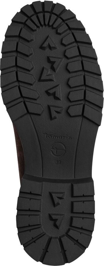 Tamaris leren slippers 1-24716-47-304 loafers met warme voering bruin - Foto 5