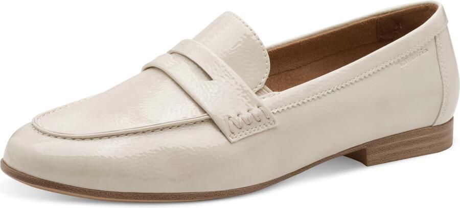 Tamaris dames loafers met lak ivoor Beige - Foto 3