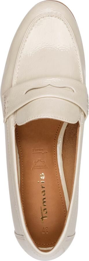 Tamaris dames loafers met lak ivoor Beige - Foto 6