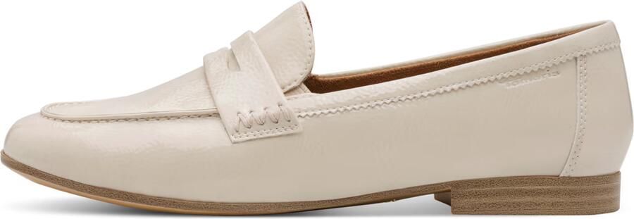 Tamaris dames loafers met lak ivoor Beige - Foto 5