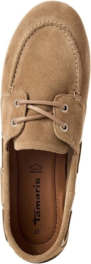 Tamaris dames leren mocassin 1-23602-44-341 instapschoen voor dames Beige - Foto 11