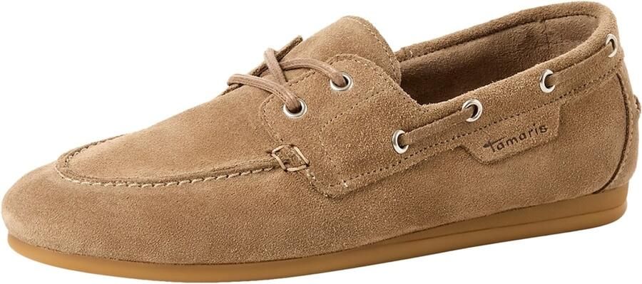 Tamaris dames leren mocassin 1-23602-44-341 instapschoen voor dames Beige - Foto 9