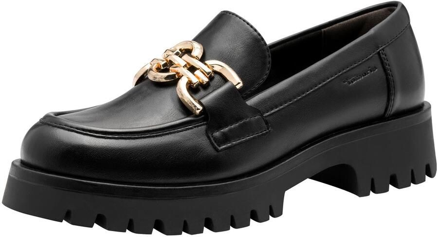 Tamaris damesslipschoen 1-24759-45 007 damessloaferschoenen M2475945 zwart