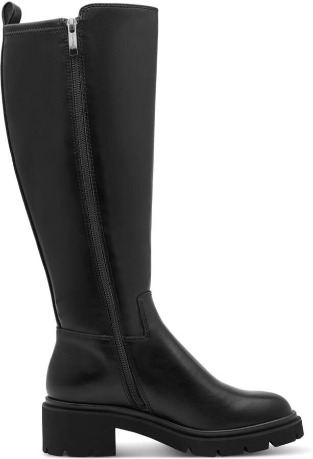 Tamaris Boots 'Stiefel Damen 1-25618-43 001 Echtleder in schwarz' zwart