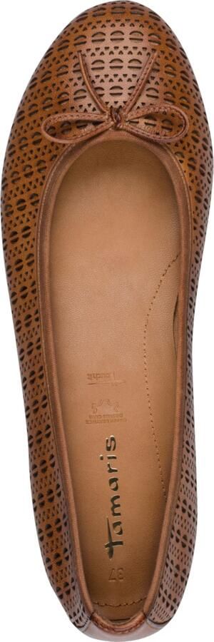 Tamaris Ballerina's Feestelijke schoen trouwschoen flats met mooie metallic glans - Foto 17