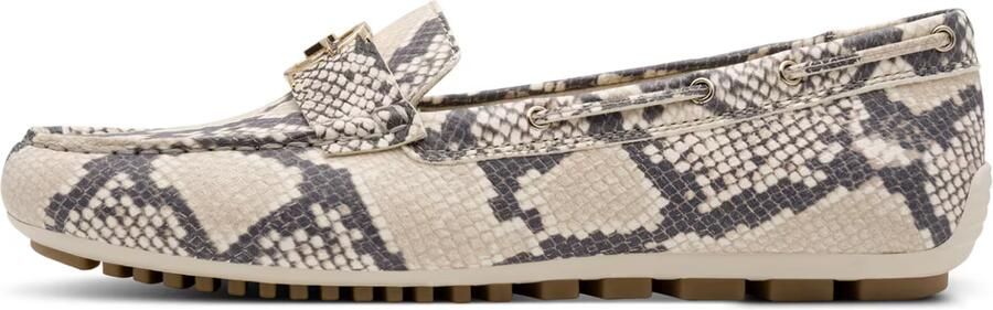 Tamaris dames slip-on schoen 1-24630-44 483 Moccassin damesschoenen leer beige snake - Foto 5