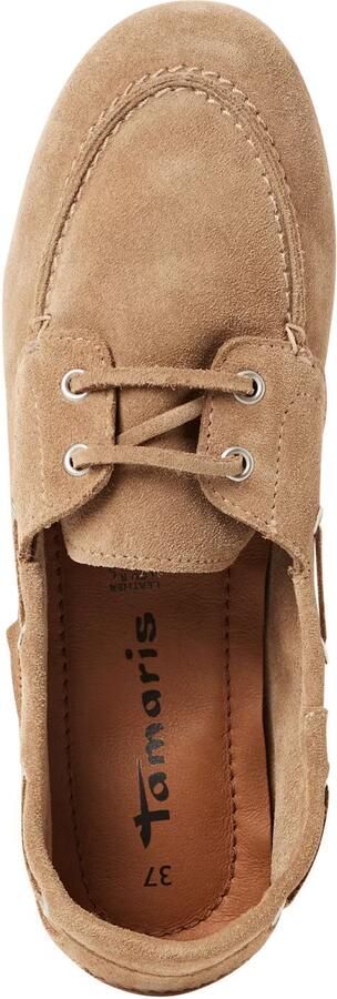 Tamaris dames leren mocassin 1-23602-44-341 instapschoen voor dames Beige - Foto 11