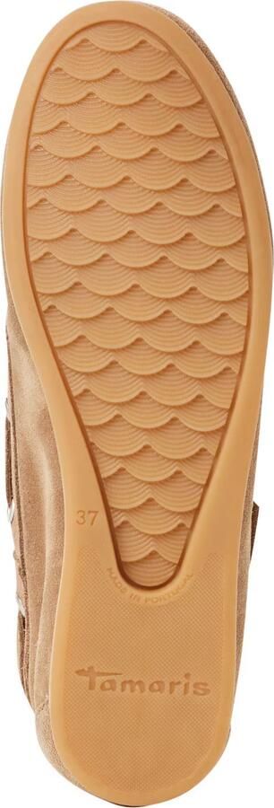Tamaris dames leren mocassin 1-23602-44-341 instapschoen voor dames Beige - Foto 14