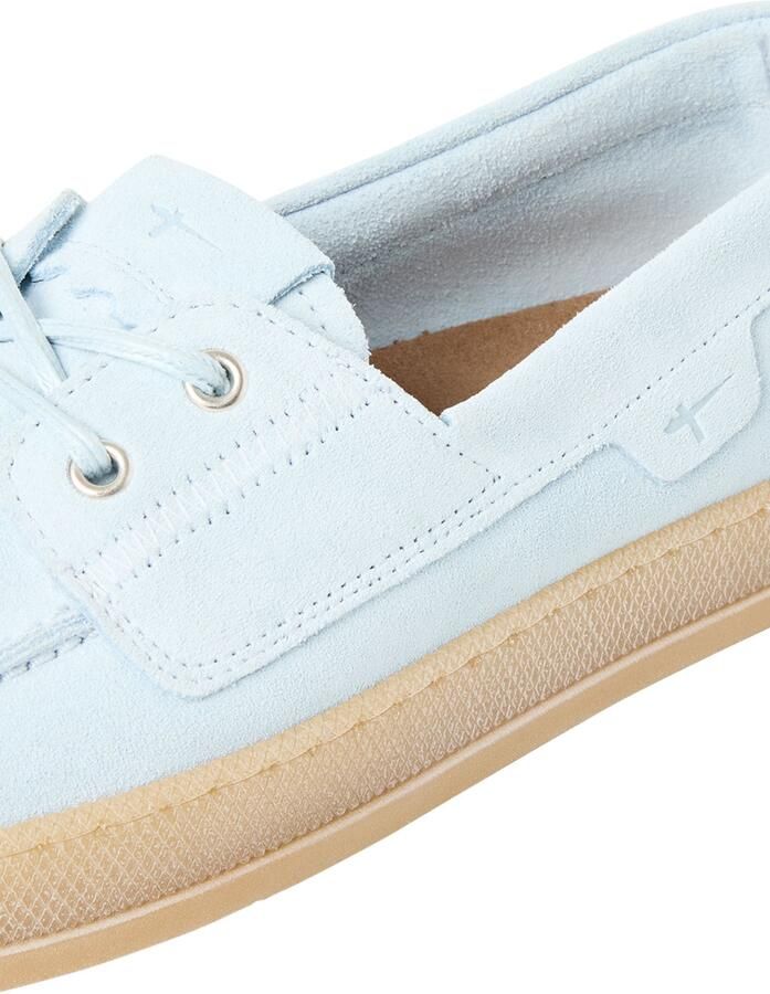 Tamaris dames leren mocassin 1-23615-46-880 instapschoen dames lichtblauw - Foto 6
