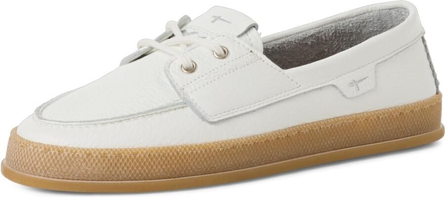 Tamaris dames leren mocassin 1-23615-46-117 instapschoen dames wit