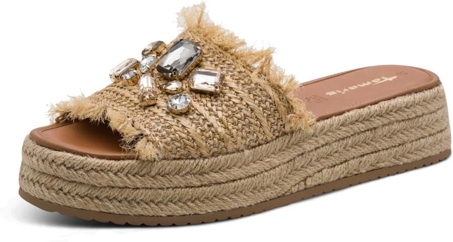 Tamaris Muiltjes beige goud transparant - Foto 6