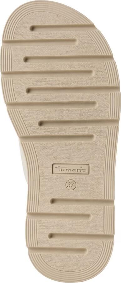 Tamaris dames leren muiltjes 1-27239-42-413 damesschoenen sleehak ivory - Foto 8