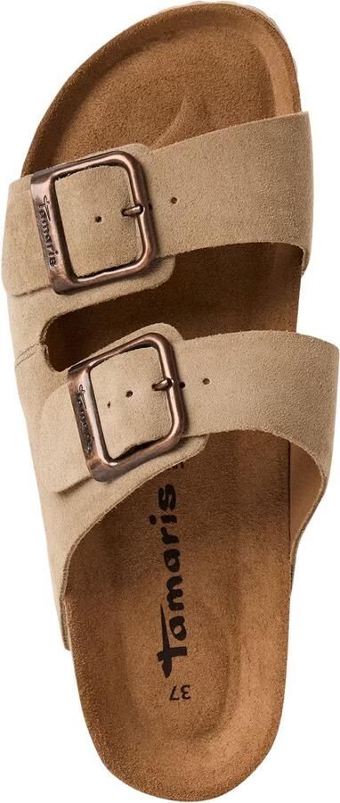 Tamaris leren muiltje 1-27543-42 341 damesschoenen M2753342 Beige - Foto 5
