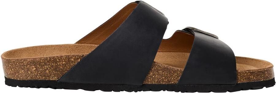 Tamaris heren leren slippers 1-17400-44-010 met voetbed zomerschoenen zwart - Foto 8
