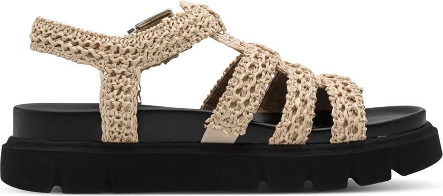 Tamaris damessandaaltjes 1-28402-46-400 damesschoenen sleehak beige - Foto 5