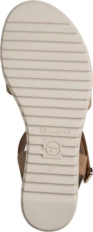 Tamaris dames sandalen met sleehak goud - Foto 4