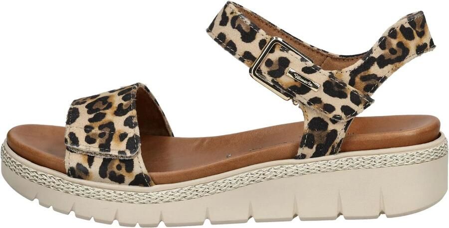 Tamaris Sandaal 'Sandalette Damen 1-28260-42 360 Rauleder in braun' bruin