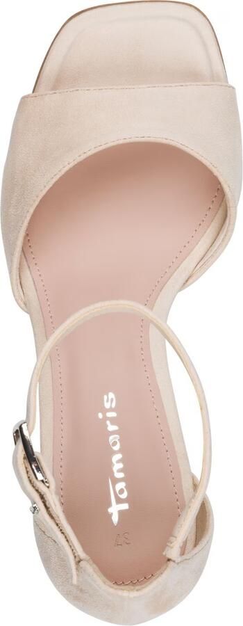 Tamaris damessandaaltjes 1-28318-46-251 damesschoenen elegant textiel beige - Foto 15