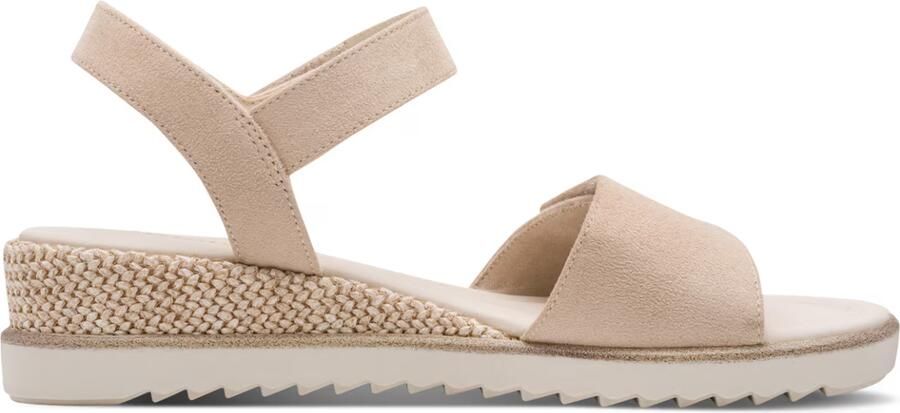 Tamaris damessandaaltjes 1-28118-44-251 damesschoenen sleehak beige - Foto 4