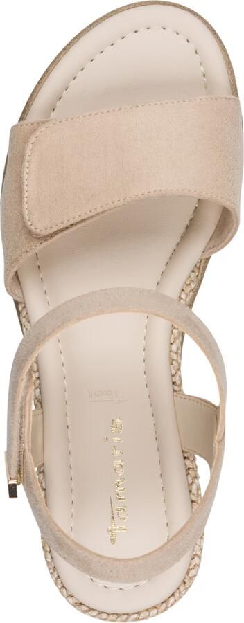 Tamaris damessandaaltjes 1-28118-44-251 damesschoenen sleehak beige - Foto 6