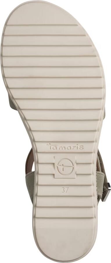 Tamaris damessandaaltjes 1-28118-44-771 damesschoenen sleehak groen - Foto 6