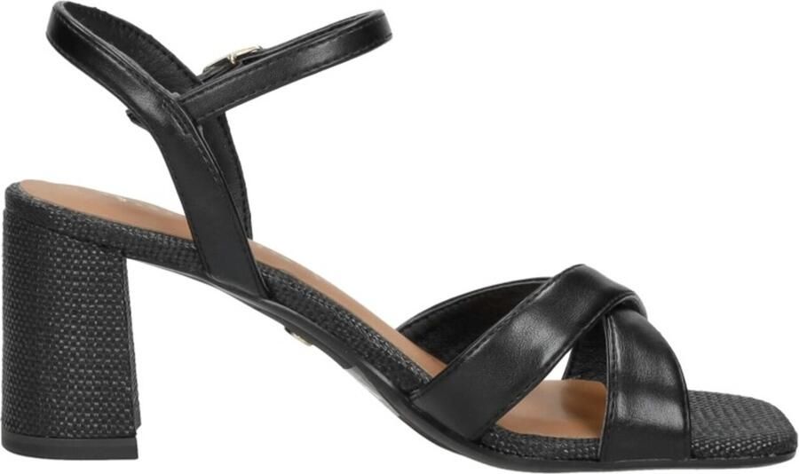 Tamaris Elegante Zwarte Platte Sandalen Vrouwen Black Dames