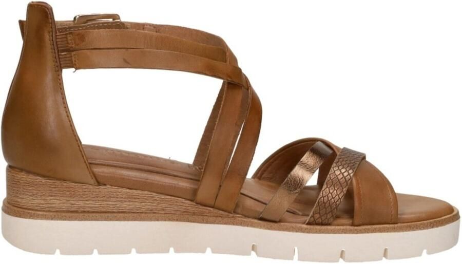 Tamaris Sandalen Plat Sandalen Plat Cognac
