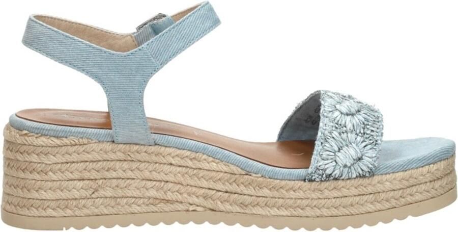 Tamaris Sandalen Touwzool Sandalen Touwzool Licht blauw