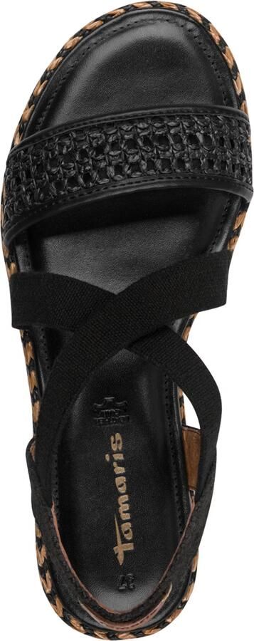 Tamaris dames sandalen zwart goud - Foto 6