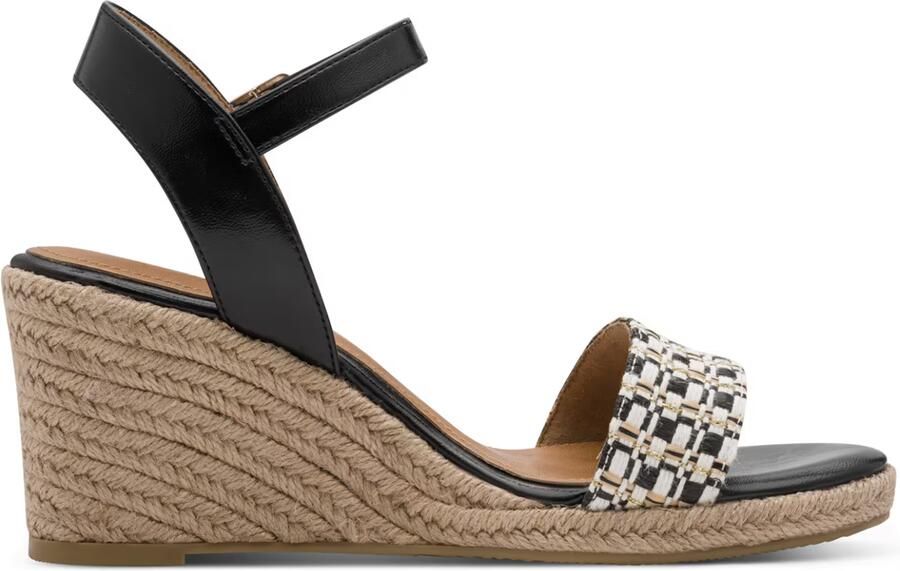 Tamaris Sandalen met riem beige zwart wit - Foto 4