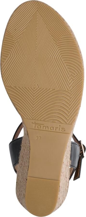 Tamaris Sandalen met riem beige zwart wit - Foto 6