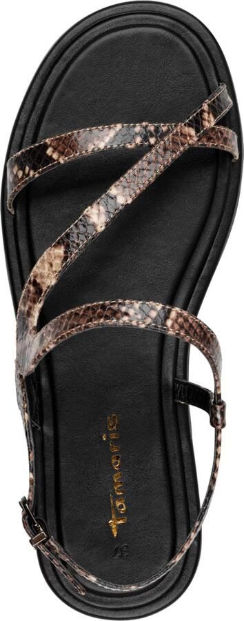 Tamaris Sandalen met riem bruin cappuccino zwart - Foto 5