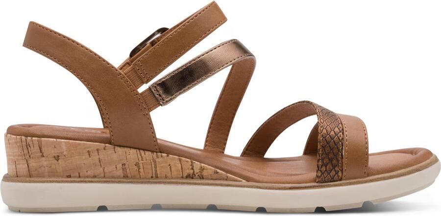 Tamaris Sandalen met riem karamel ombergrijs - Foto 5
