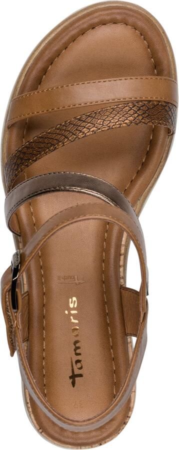 Tamaris Sandalen met riem karamel ombergrijs - Foto 7