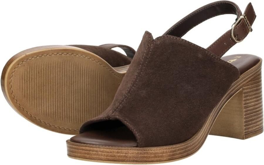 Tamaris Sandalen met riem 'Sandalen Hak' donkerbruin - Foto 12