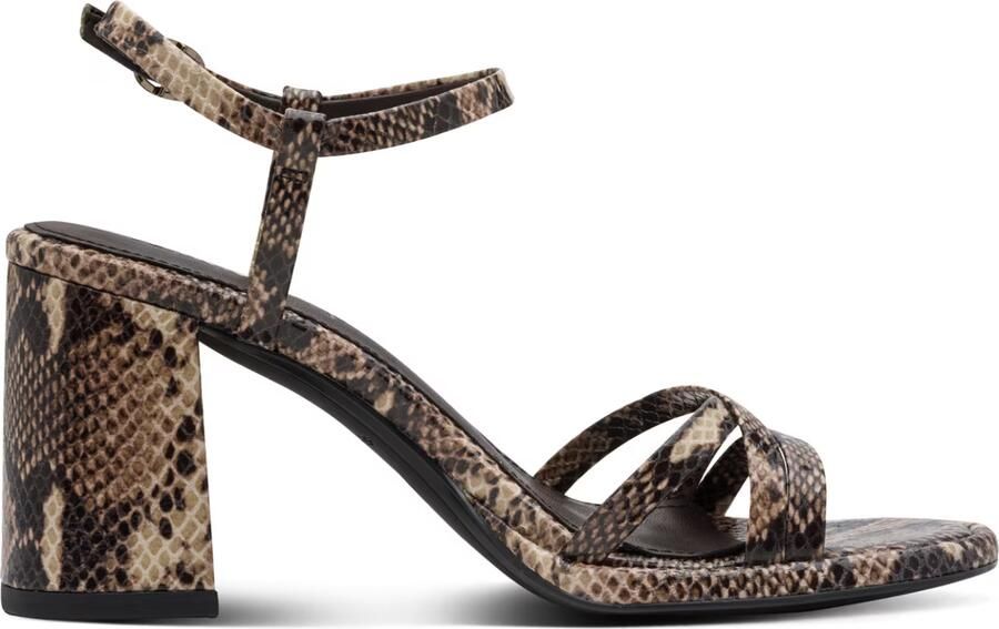 Tamaris Sandalen met riem taupe bruin gemêleerd zwart - Foto 3