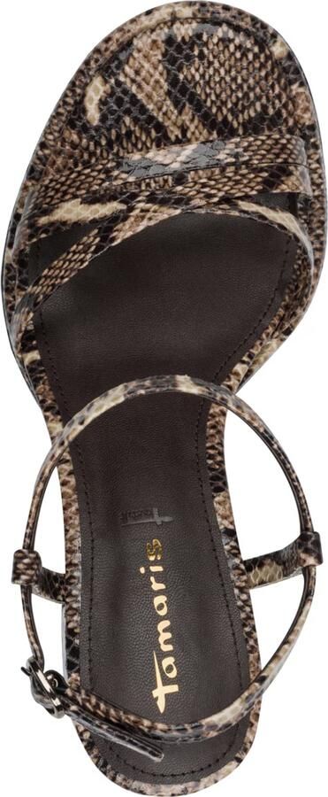 Tamaris Sandalen met riem taupe bruin gemêleerd zwart - Foto 5