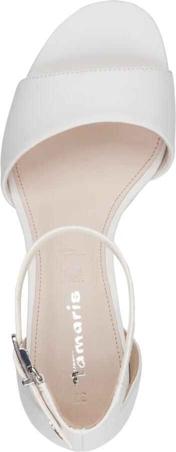 Tamaris leren sandalen voor dames 1-28347-46-117 Dames schoenen elegant wit - Foto 4