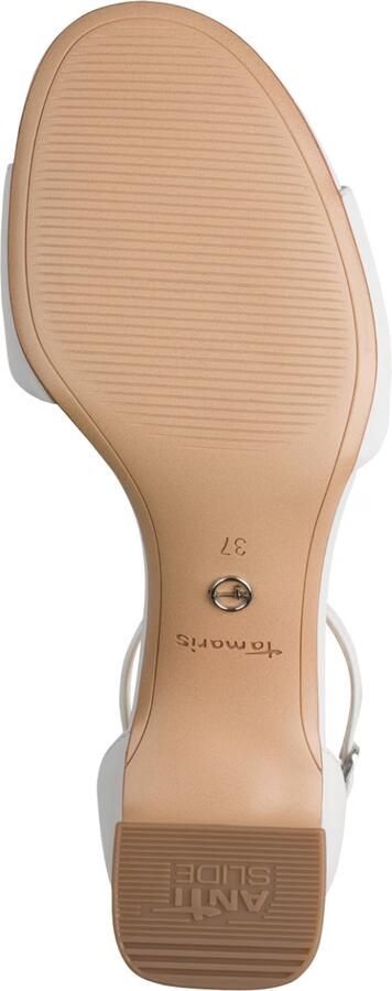 Tamaris leren sandalen voor dames 1-28347-46-117 Dames schoenen elegant wit - Foto 6