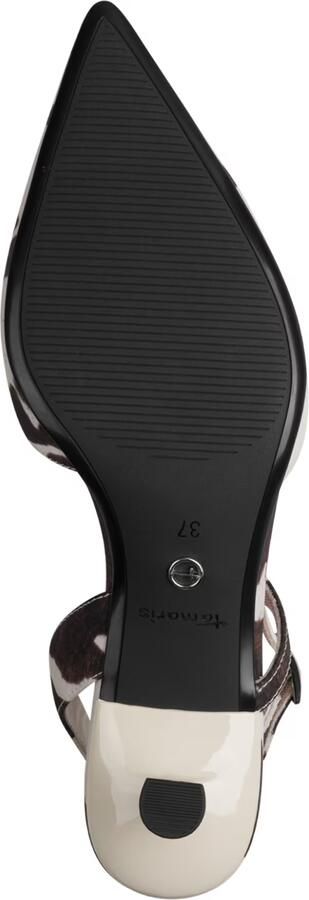 Tamaris Slingpumps chocoladebruin natuurwit - Foto 6