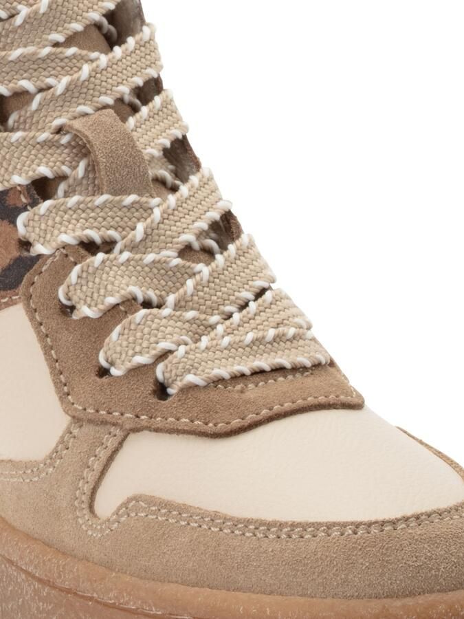 Tamaris dames leren hoge sneakers 1-25244-47-344 met warme voering beige - Foto 5