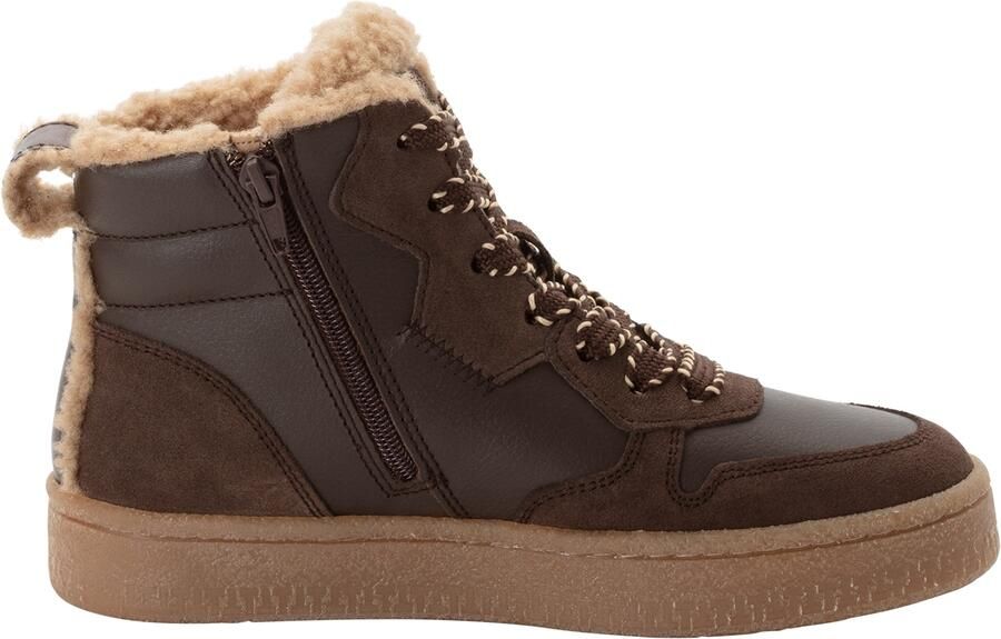 Tamaris dames leren hoge sneakers 1-25244-47-303 met warme voering bruin - Foto 5