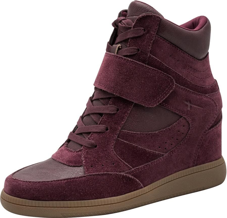 Tamaris Sneakers hoog wijnrood