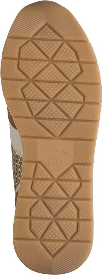 Tamaris Sneakers laag 'Almina' cognac goud zilver wit - Foto 5