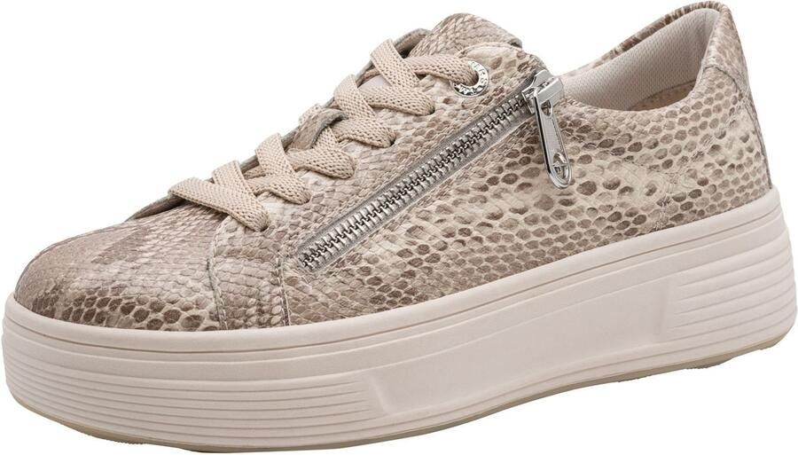 Tamaris Sneakers laag beige beige gemêleerd donkerbruin - Foto 2