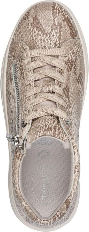 Tamaris Sneakers laag beige beige gemêleerd donkerbruin - Foto 3