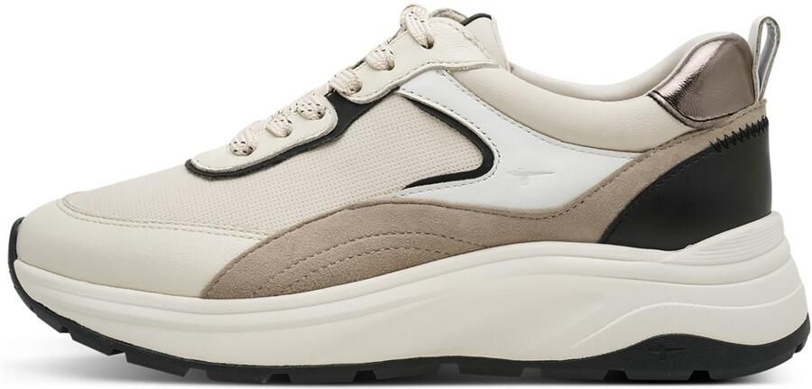 Tamaris Sneakers laag beige brokaat zwart - Foto 3