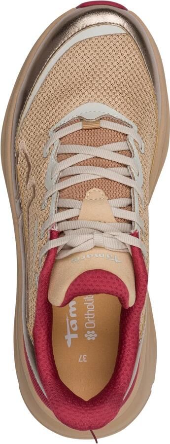 Tamaris damessneaker 1-23705-47-430 Easy In veterschoen Beige - Foto 3