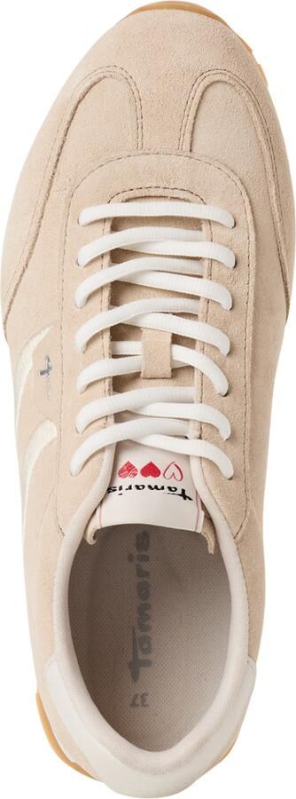 Tamaris dames sneaker 1-23614-46 375 dames lage schoenen leer beige - Foto 7