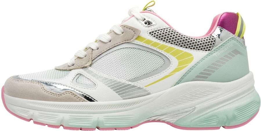 Tamaris Sneakers laag beige curry grijs wit - Foto 6